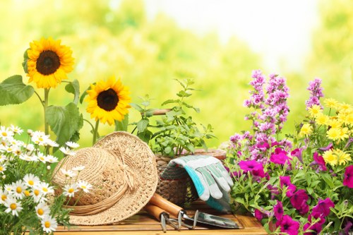 Supervision and safety checks on a landscaping site