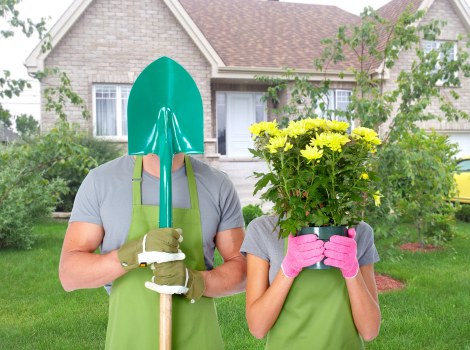 Local hard landscaping project setup with groundwork and drainage preparation