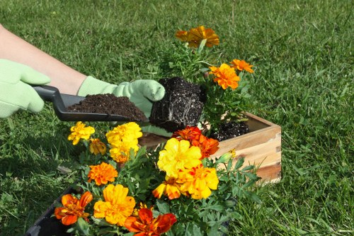 Low-maintenance artificial grass suitable for family gardens and shared areas in Turnhamgreen